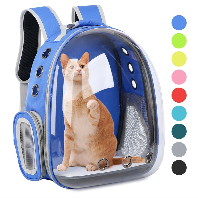 Cat Backpack Carrier - Transparent